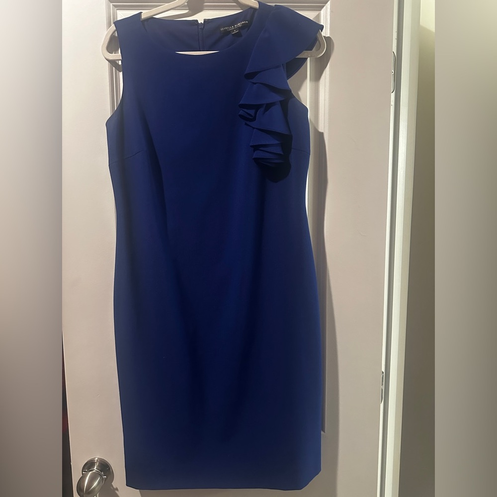Chic One-Shoulder Blue Dress